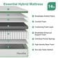Novilla Grove 14" Medium Hybrid King Mattress in a Box, , large