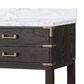 Lexora Home Norwalk 80" Double Bathroom Vanity in Brown Oak with White Carrara Marble Top and Rectangle Sink, , large