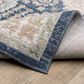 ROW by Oriental Weavers Cavett CAV07 Blue and Gold 9"10" x 13" Area Rug, , large