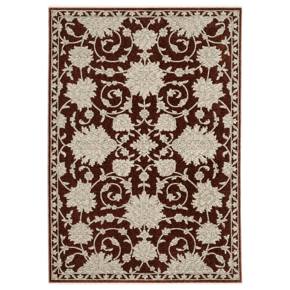 Oriental Weavers Capella Red and Beige 9&#39;10&quot; x 12&#39;10&quot; Area Rug, , large