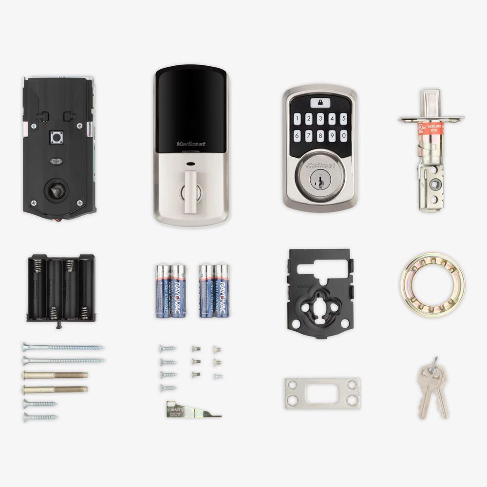 Kwikset Aura Bluetooth Enabled Smart Lock in Satin Nickel Shop NFM