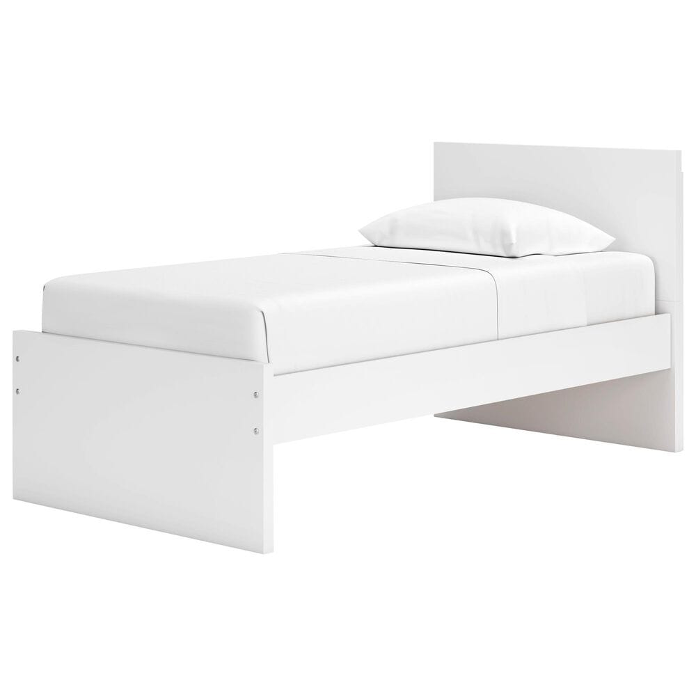 Ashley Onita Twin Platform Bed in White, , large