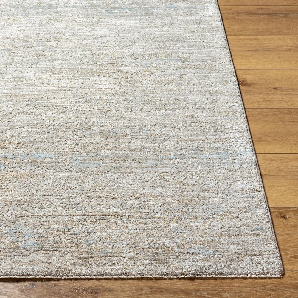 Surya Masterpiece Medium Gray, Light Gray, Cream and Ice Blue 2&#39; x 2&#39;11&quot; Area Rug, , large