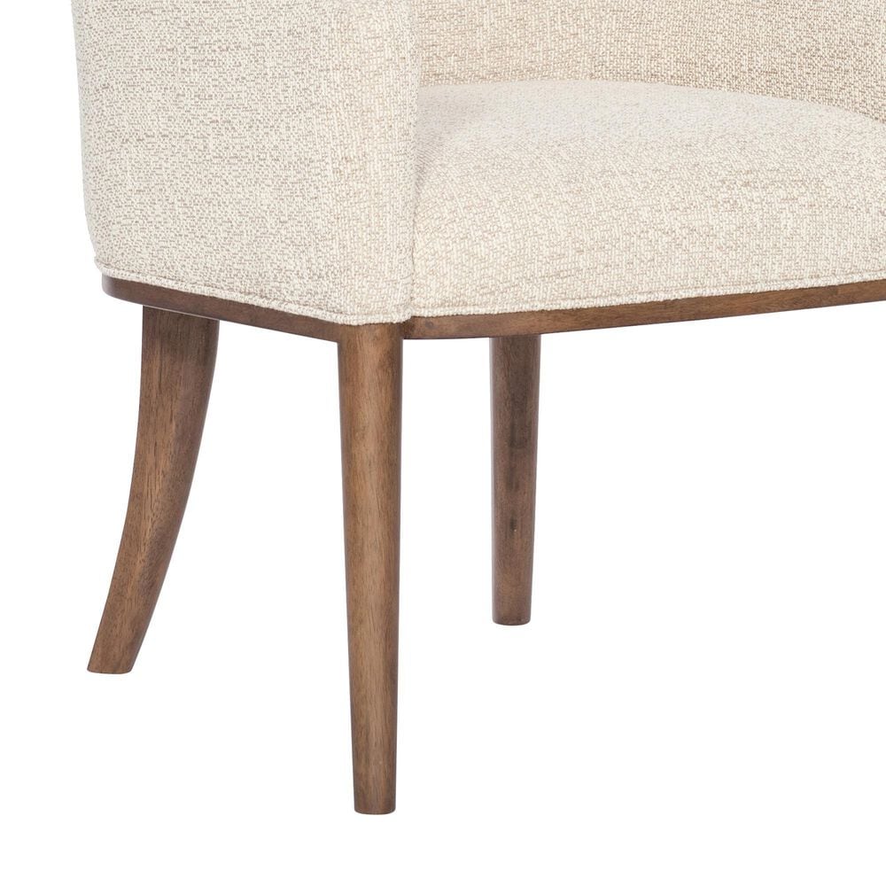 Hooker Furniture Eleana Arm Chair with Beige Cushion in Light Caramel, , large