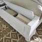 Ashley Kanwyn 3 Piece Queen Storage Bedroom Set in Distressed Whitewash, , large