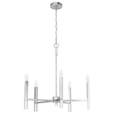 Hunter Sunjai 5-Light Chandelier in Brushed Nickel, , large
