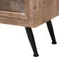 Baxton Studio Calida 2-Drawer End Table in Whitewashed Natural Brown and Black, , large