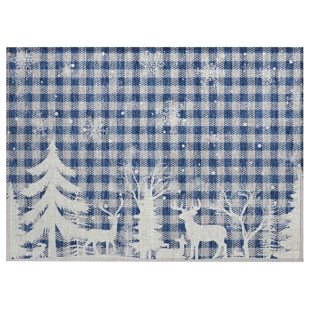 Dalyn Rug Company Wonderland WN32 2"6" x 3"10" Blue Indoor/Outdoor Area Rug, , large
