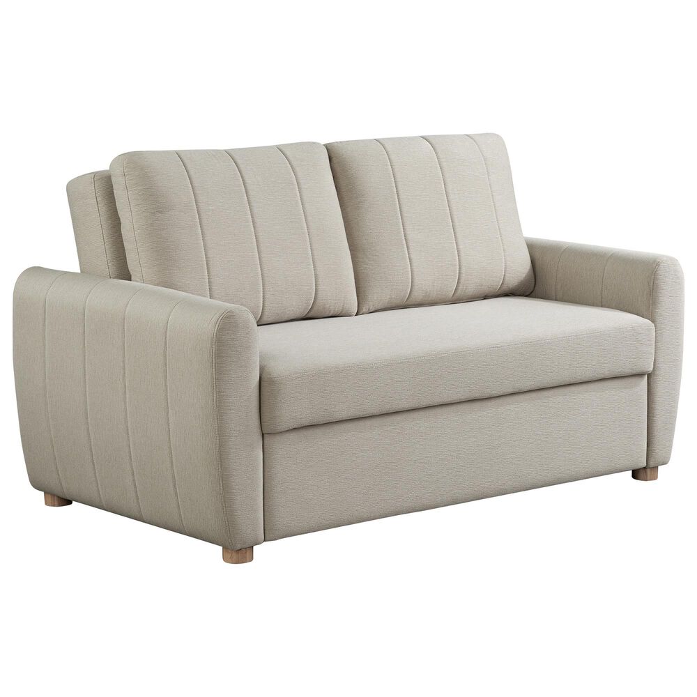 Lifestyle Solutions Galloway Convertible Loveseat in Beige, , large
