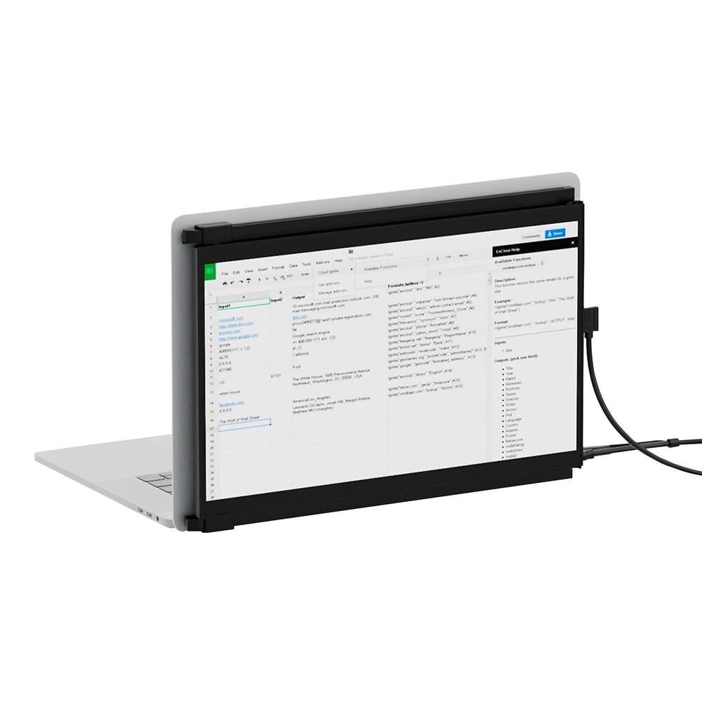 Mobile Pixels 14.1&quot; Duex Max Portable Laptop Monitor in Black, , large