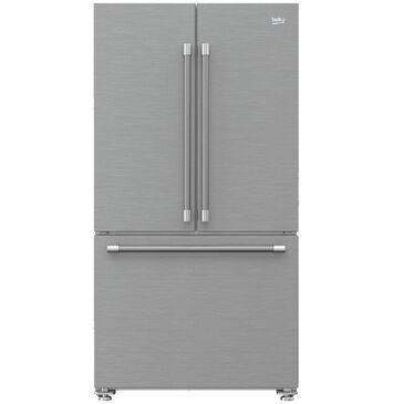 Beko 36" French Three-Door Stainless Steel Refrigerator with Auto Ice Maker and Water Dispenser, , large