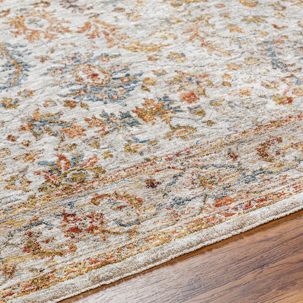 Surya Mona Lisa 10&#39; x 14&#39; Light Sage, Tan, Mustard, Brick Red, Dark Blue and Burgundy Area Rug, , large