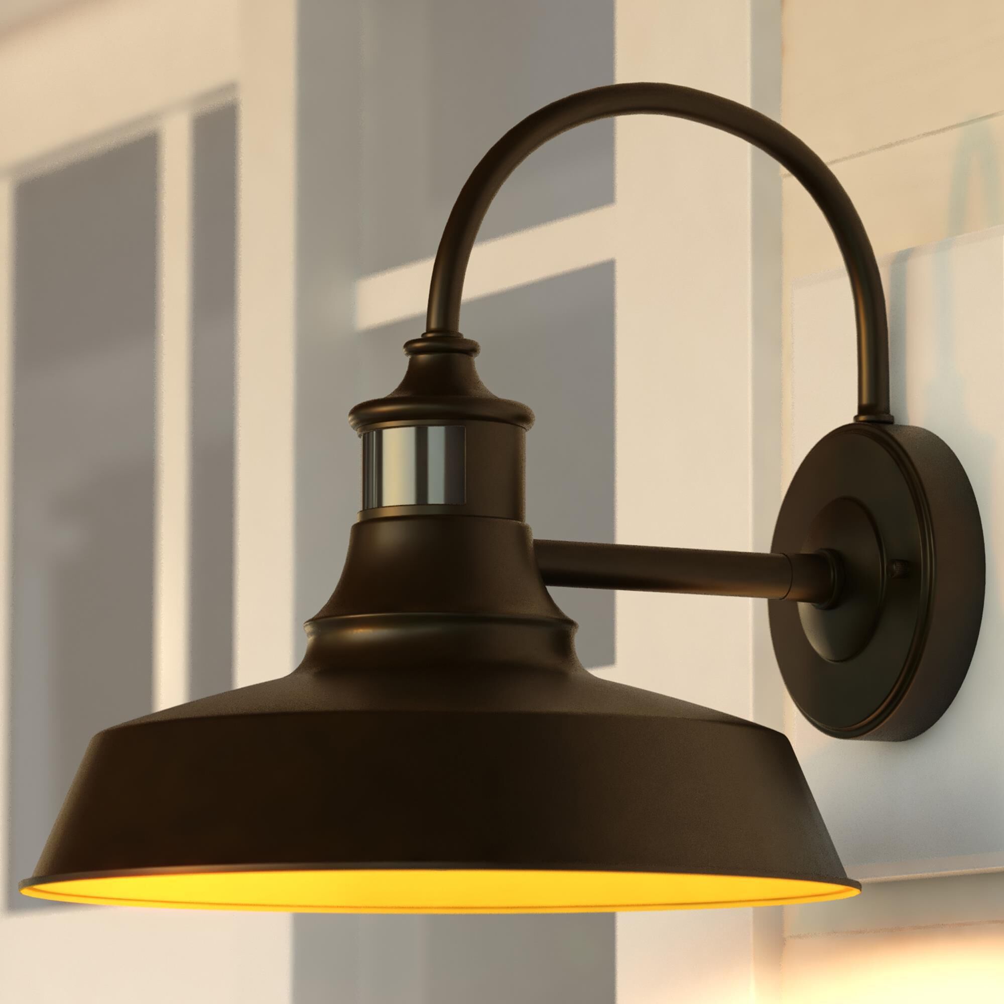 Vaxcel Dorado 1-Light Outdoor Motion Sensor Wall Sconce in Dark Bronze