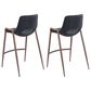 Zuo Modern Desi Counter Chair in Black/Dark Brown (Set of 2), , large