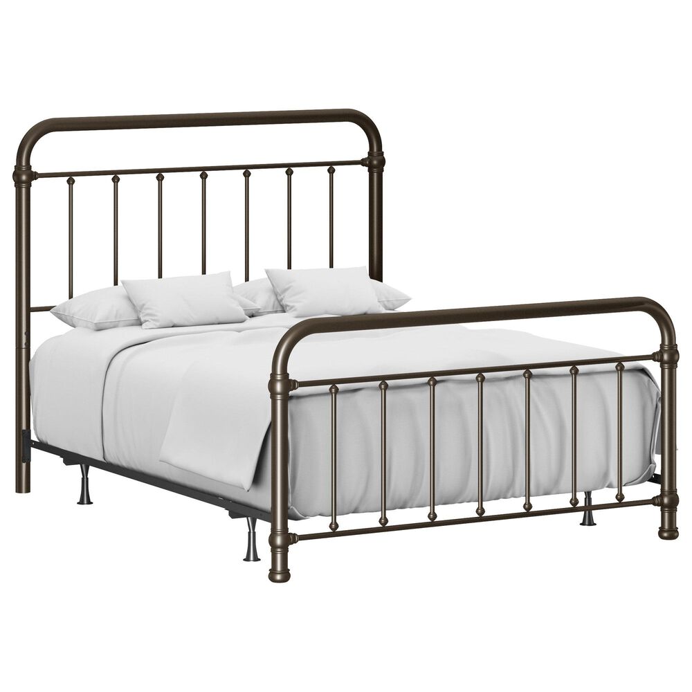 Richlands Furniture Kirkland Full Metal Slat Bed with Metal Frame in Dark Bronze, , large