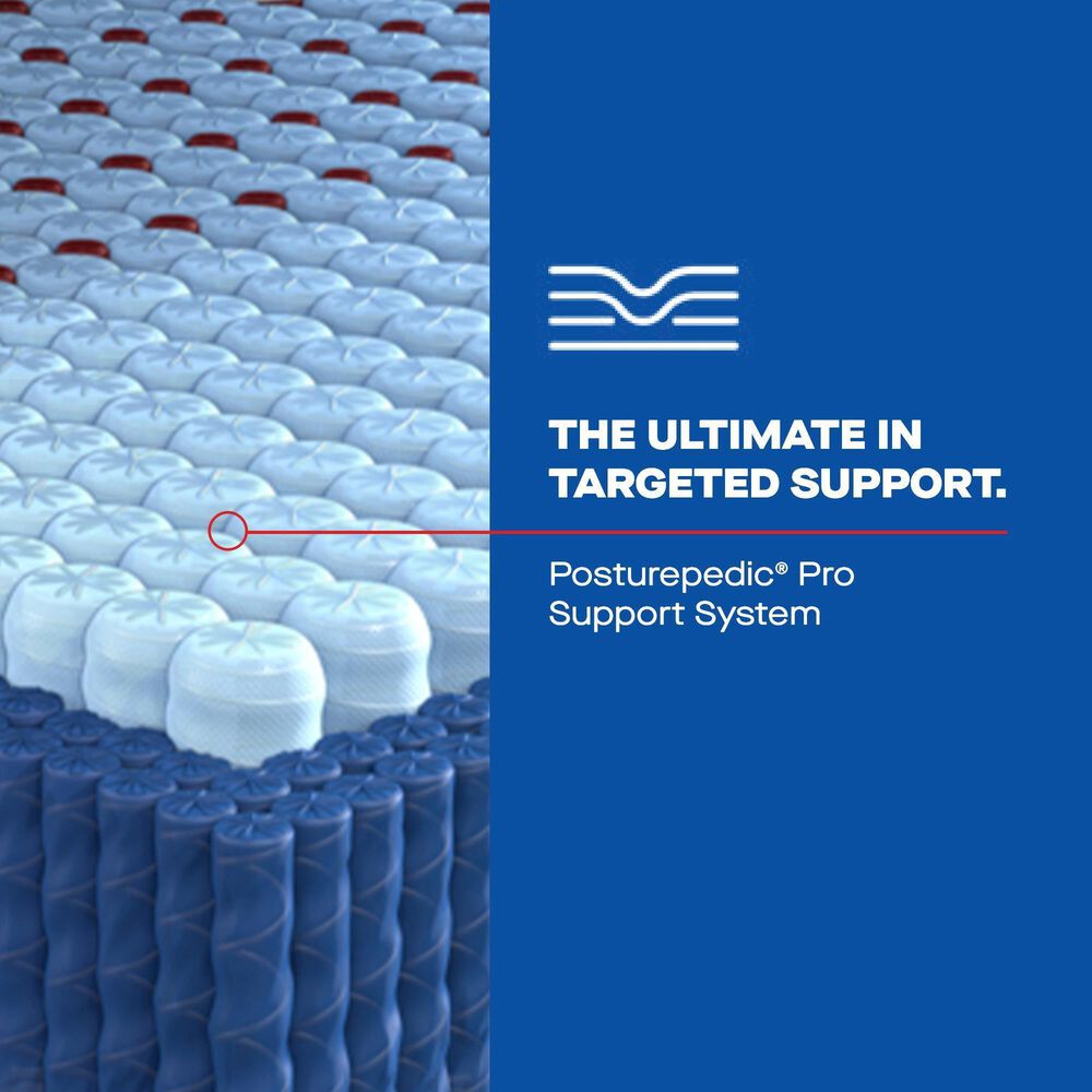 Sealy Posturepedic Pro Wilkins Medium Hybrid Queen Mattress with Ease 4.0 Adjustable Base, , large