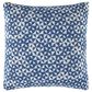 Ashley Jaycott 18" Square Throw Pillow in Blue and White, , large