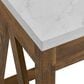 Walker Edison 46" A-Frame Computer Desk in Natural Walnut and White, , large