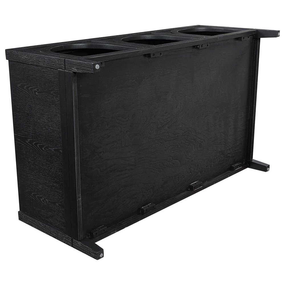 Crystal City Fitzgerald 48" Cathedral Coffee Table in Rich Black, , large