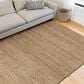 L&R Resources Natural Fiber 7"9" x 9"9" Bright White Area Rug, , large