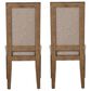 Linon Home Decor Callahan Side Chair in Walnut (Set of 2), , large