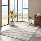 L&R Resources Geoblend 10" x 14" White and Beige Area Rug, , large
