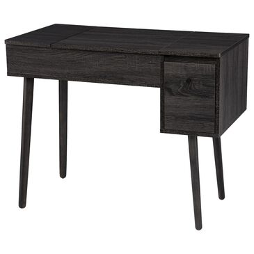 Southern Enterprises Harzen Storage Vanity with Mirror in Black, , large