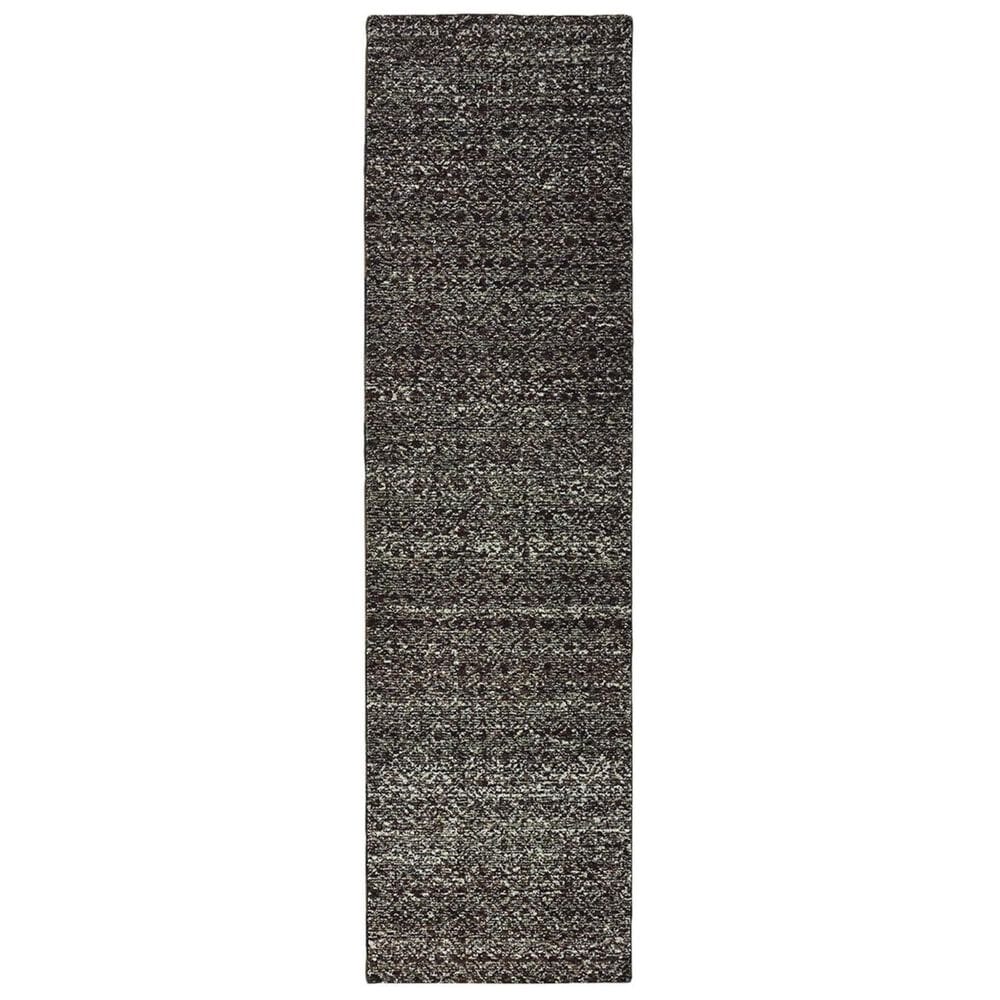Oriental Weavers Atlas 8048Q 2"6" x 12" Black and Grey Runner, , large