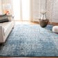 Safavieh Evoke EVK256C 10" x 14" Blue and Ivory Area Rug, , large