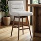 Armen Living Elias 30" Swivel Bar Stool in Brown Oak, , large