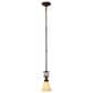 Golden Lighting Torbellino 1-Light Mini Pendant in Cordoban Bronze, , large
