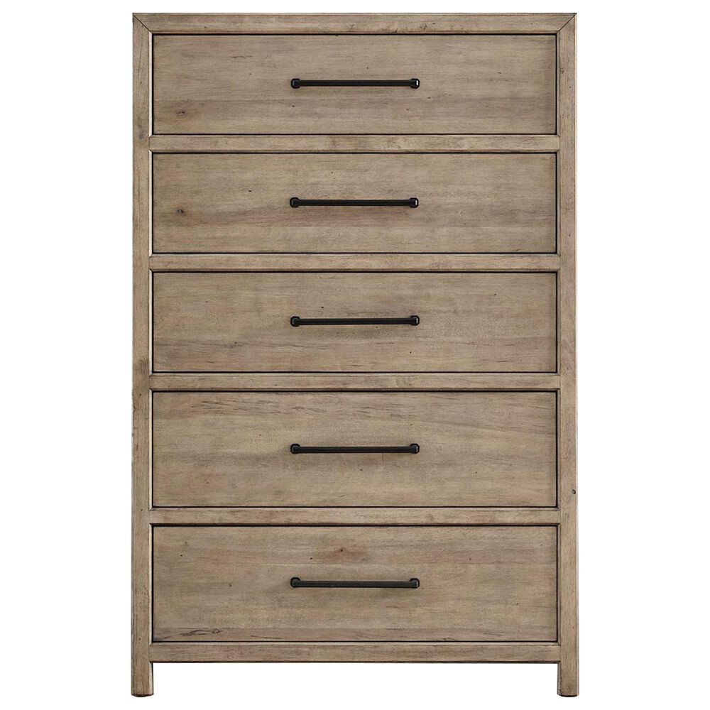 Belle Furnishings Proximity Place 5-Piece Queen Panel Bedroom Set in Barley Buff, , large