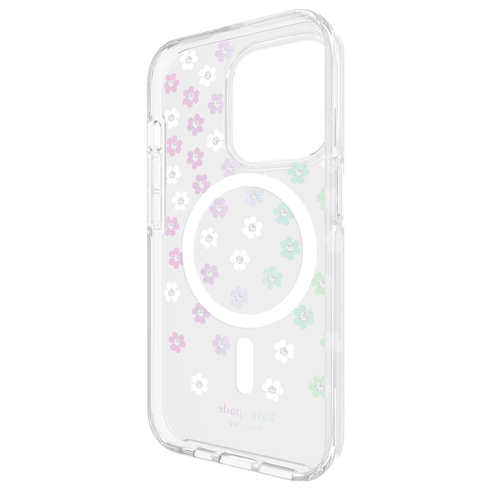 Kate Spade Protective Hardshell MagSafe Case for Apple iPhone 15 Pro in Scattered Flowers, , large