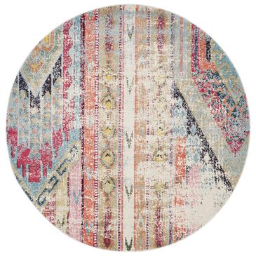 Safavieh Monaco MNC222F-4R 4" Round Multi Area Rug, , large