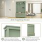 HOMLUX 6-Hook Hall Tree with 2-Drawer in Green, , large