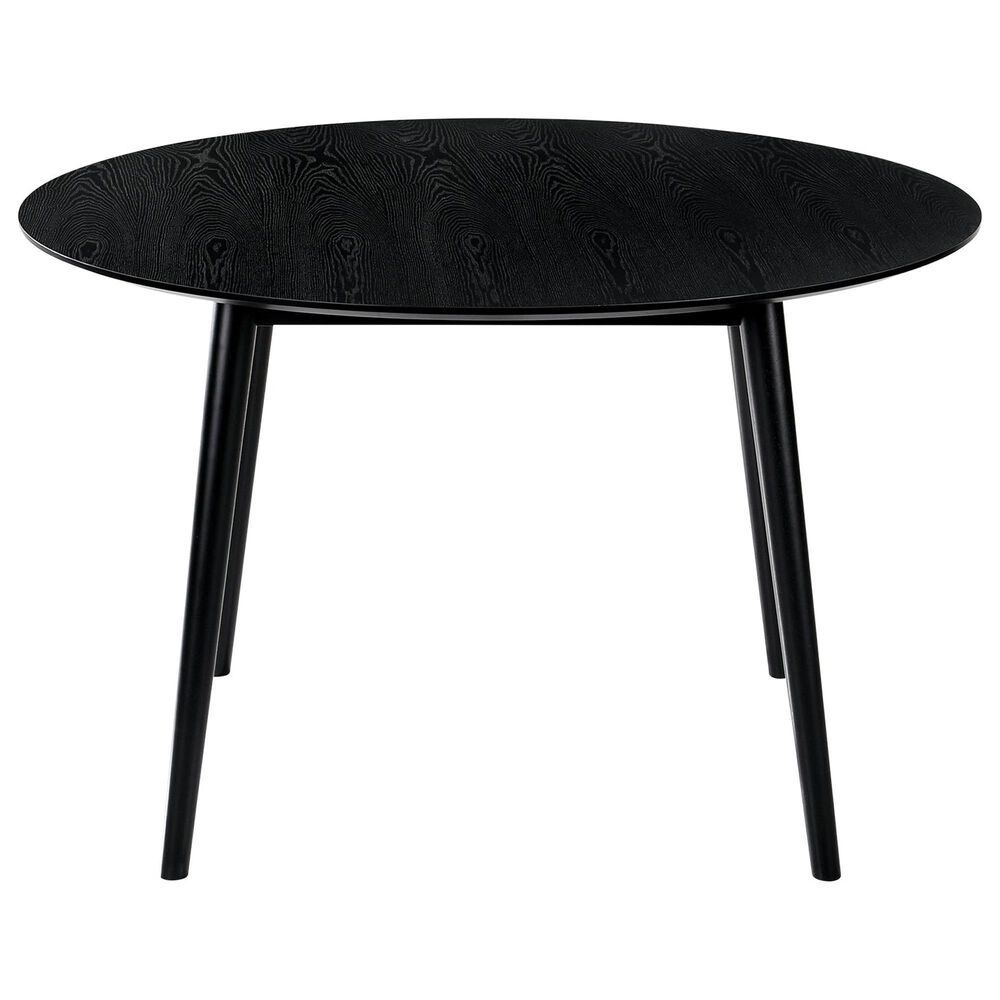 Blue River Arcadia and Juno 5-Piece 48&quot; Dining Set with Charcoal Cushion in Black, , large