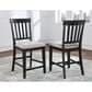 Steve Silver Halle 6-Piece Counter Height Dining Set in Ebony and Honey, , large