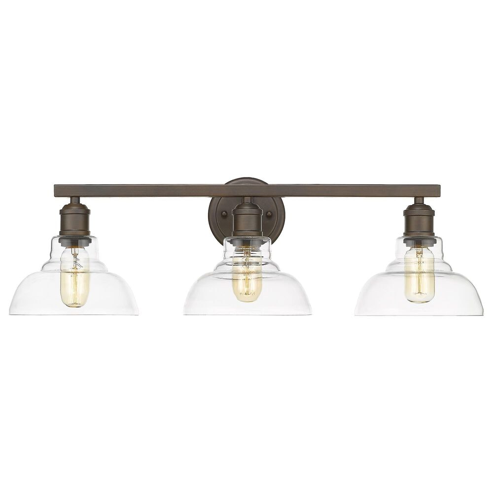 Golden Lighting Carver 3-Light Bath Vanity in Rubbed Bronze, , large
