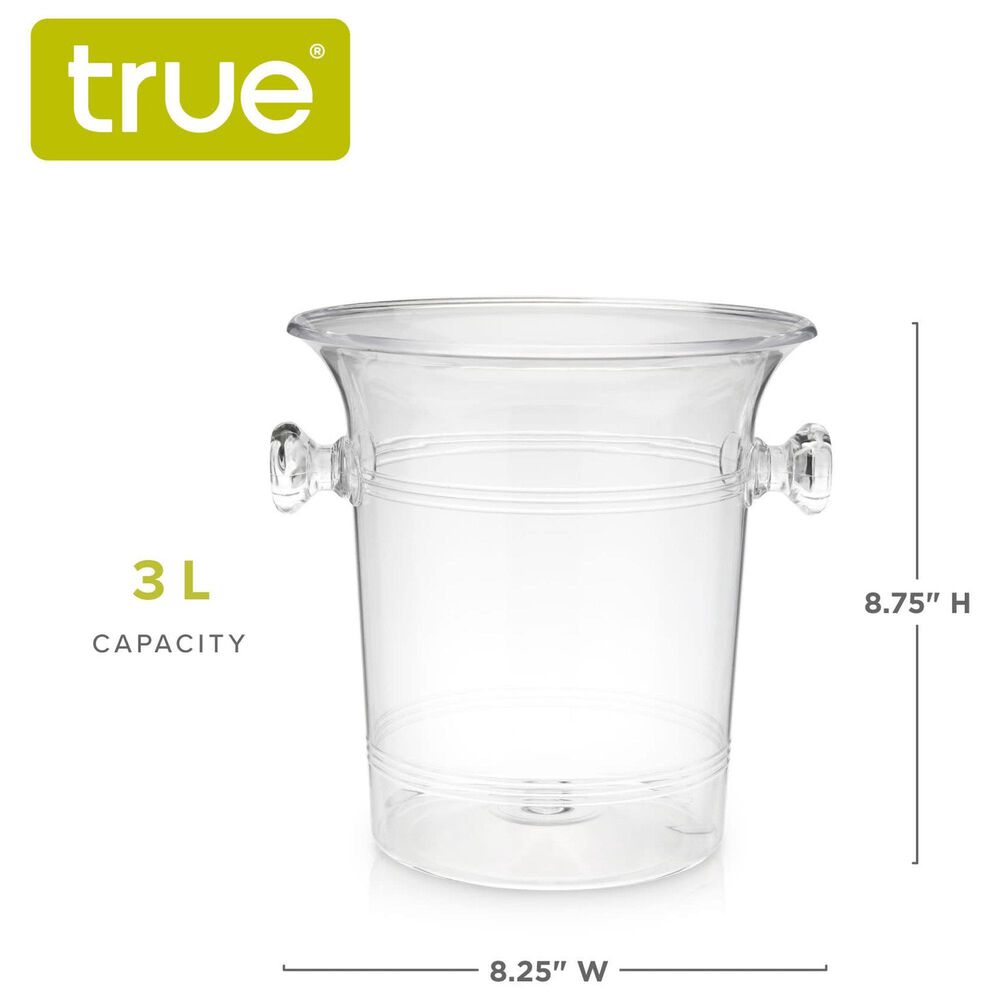 True Arctic Wine Bottle Ice Bucket in Clear, , large