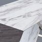 Global Furniture USA Dining Table in Light Grey Silver Marble, , large