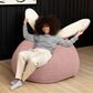 Jaxx HopSeat Bunny Oval Shaped Large Bean Bag Chair in Pink, , large