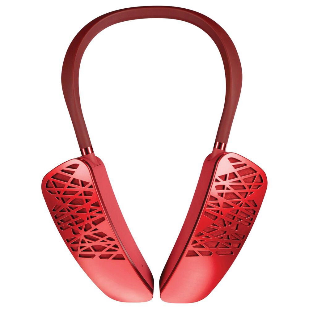 Cleer Halo Smart Wearable Bluetooth Neck Speaker with Google Assistant in Red, , large