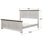 Briarwood Town Hall King Panel Bed in Turkish Coffee and Aged White, , large