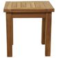 Maple and Jade Outdoor End Table in Oiled Brown, , large
