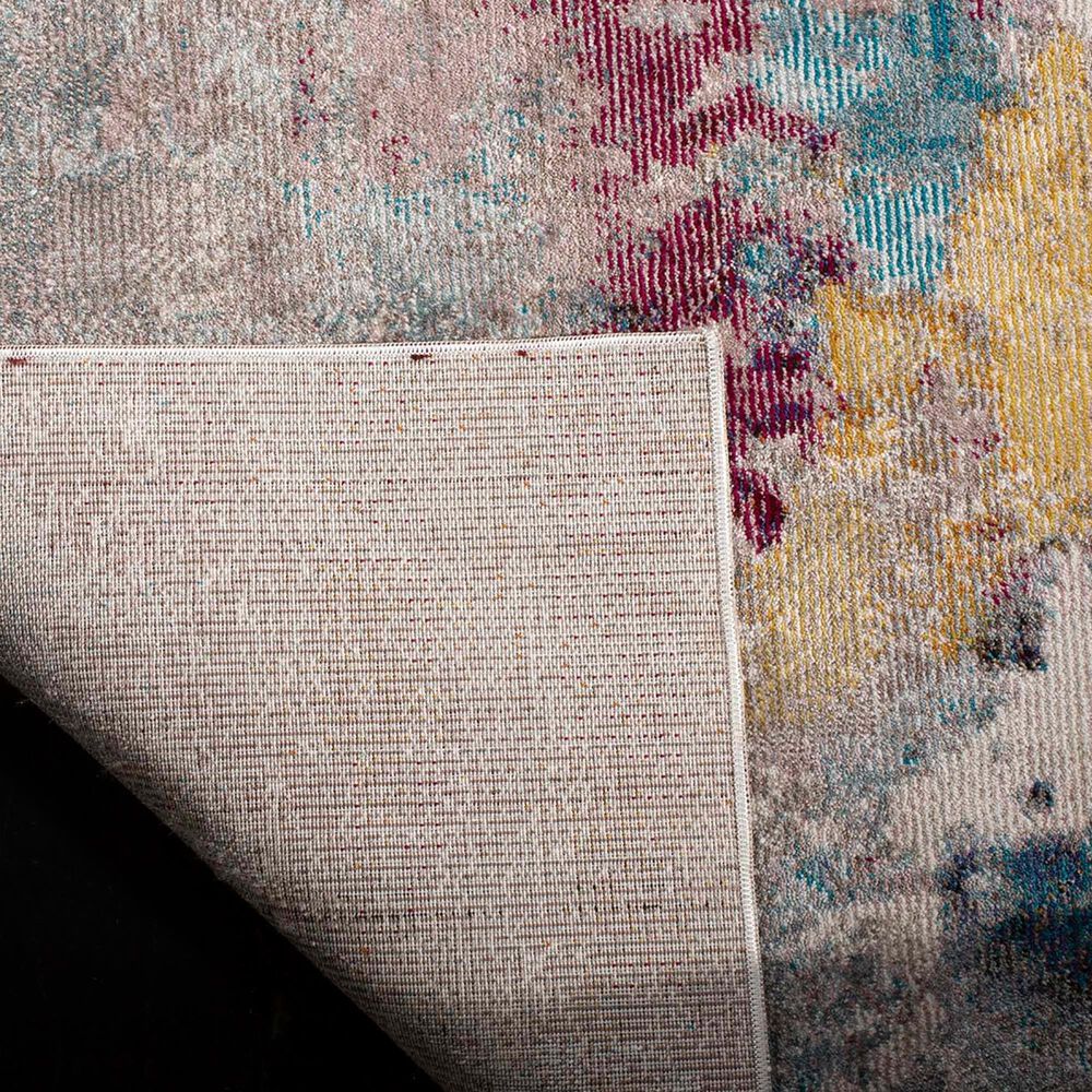 Safavieh Aria 2&#39; x 8&#39; Grey and Wine Runner, , large