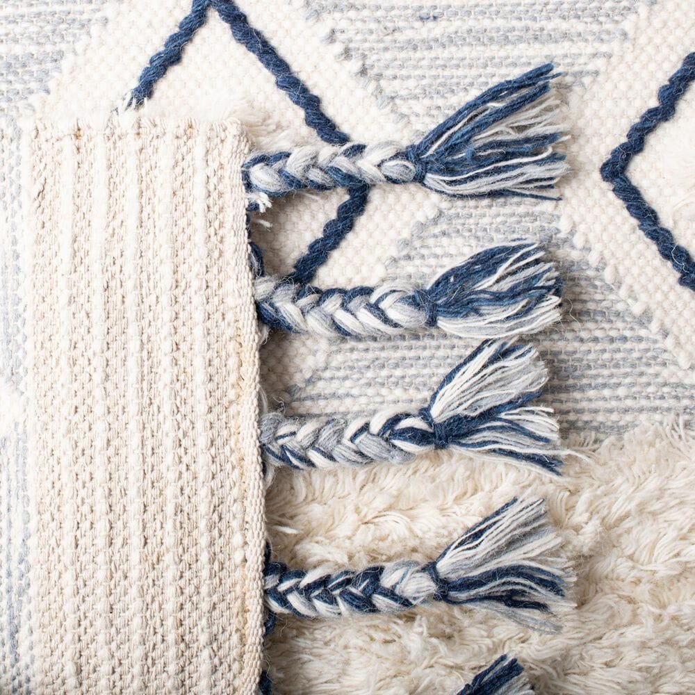 Safavieh Natura NAT678A 5&#39; x 8&#39; Ivory and Blue Area Rug, , large