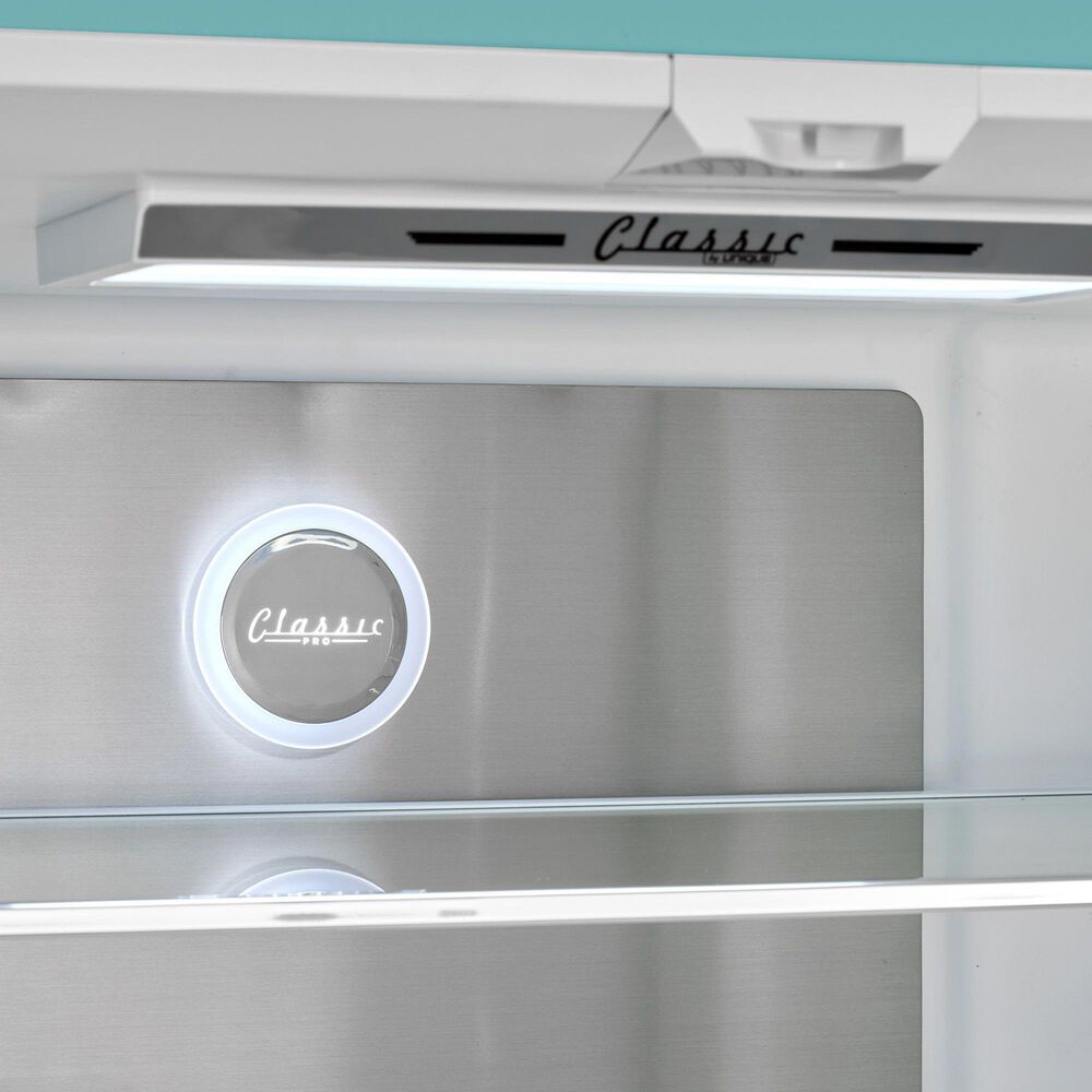Unique Appliances Classic Retro 21.4 Cu. Ft Frost Free Counter Depth French Door Refrigerator in Ocean Mist Turquoise, , large