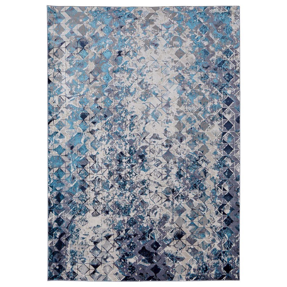 Feizy Indio 6"7" x 9"6" Blue Area Rug, , large
