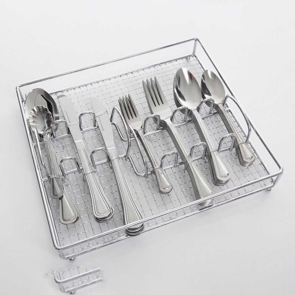Gibson Home South Bay 65-Piece Flatware Set in Stainless Steel, , large