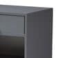 Baxton Studio Deirdre 1-Drawer Nightstand in Grey, , large